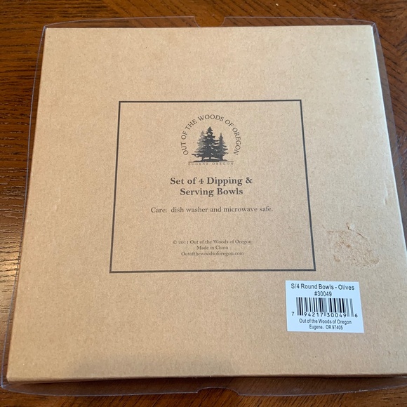 Set of Four New Out of The Woods of Oregon Dipping and Serving Bowls - Picture 15 of 16